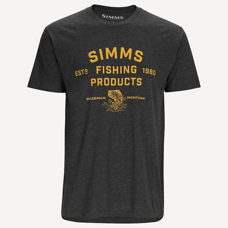 Футболка Simms Stacked Logo Bass T-Shirt